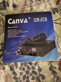 Radio CB Canva  cb-278 + antena canva 877