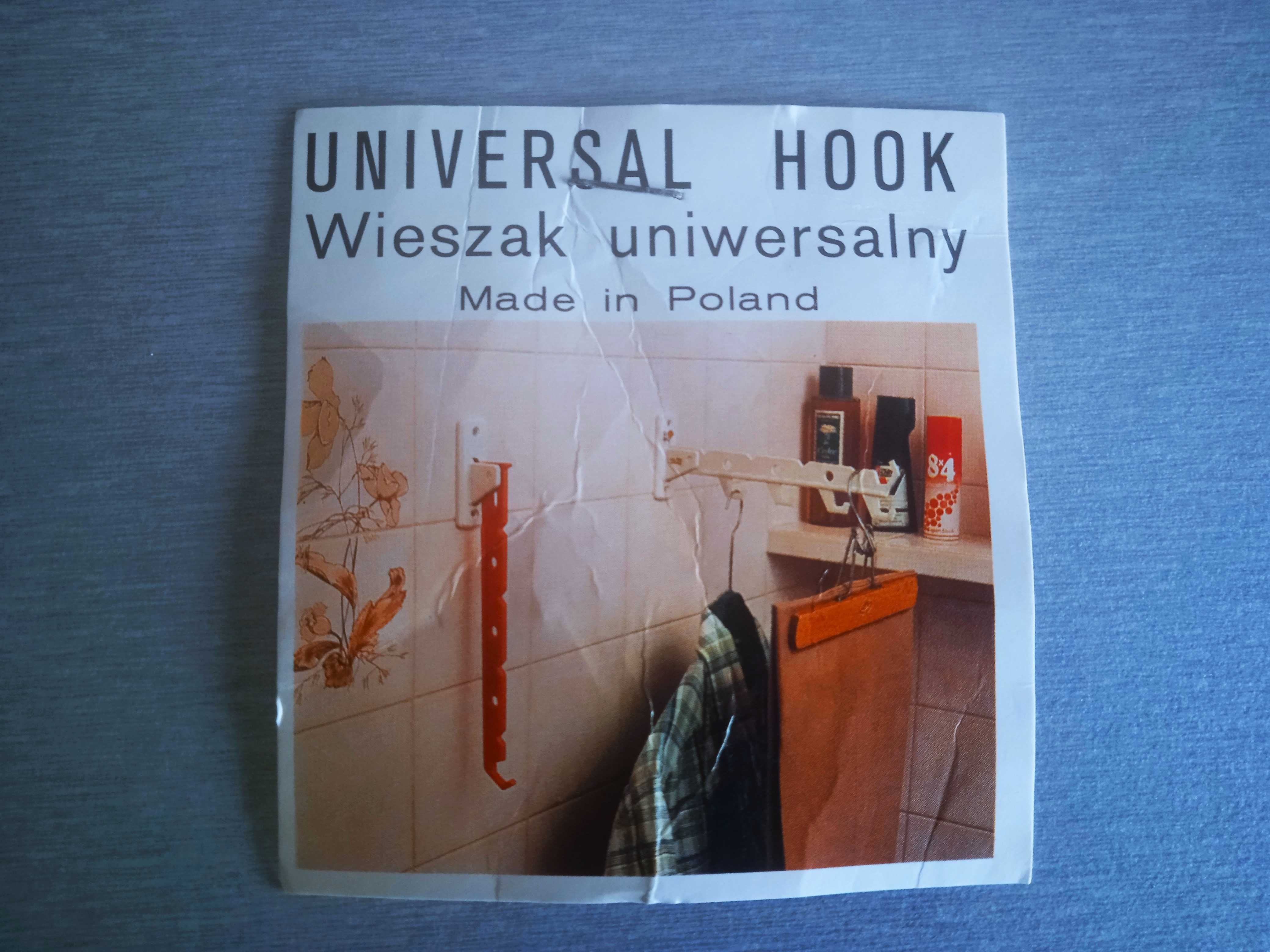 Oryginalne uniwersalne wieszaki produkcji polskiej z lat 90.