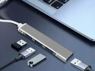 Hub USB Typ C 3.0 Rozdzielacz portów ADAPTER 4xUSB