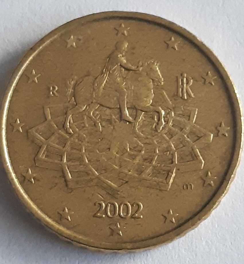 50 euro cent 2002 Włochy moneta kolekcjonerska