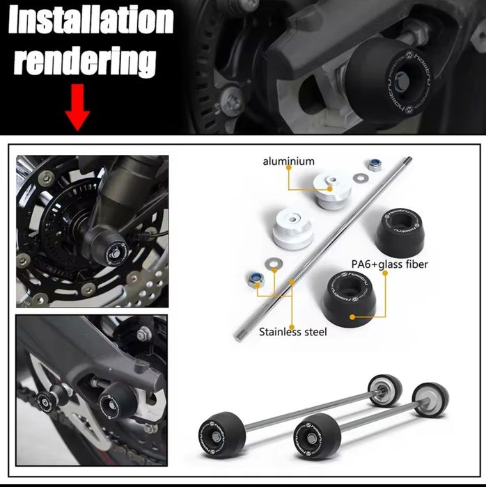 Крашпеды, защита двигателя и радиатора BMW S1000R/RR, Evotech