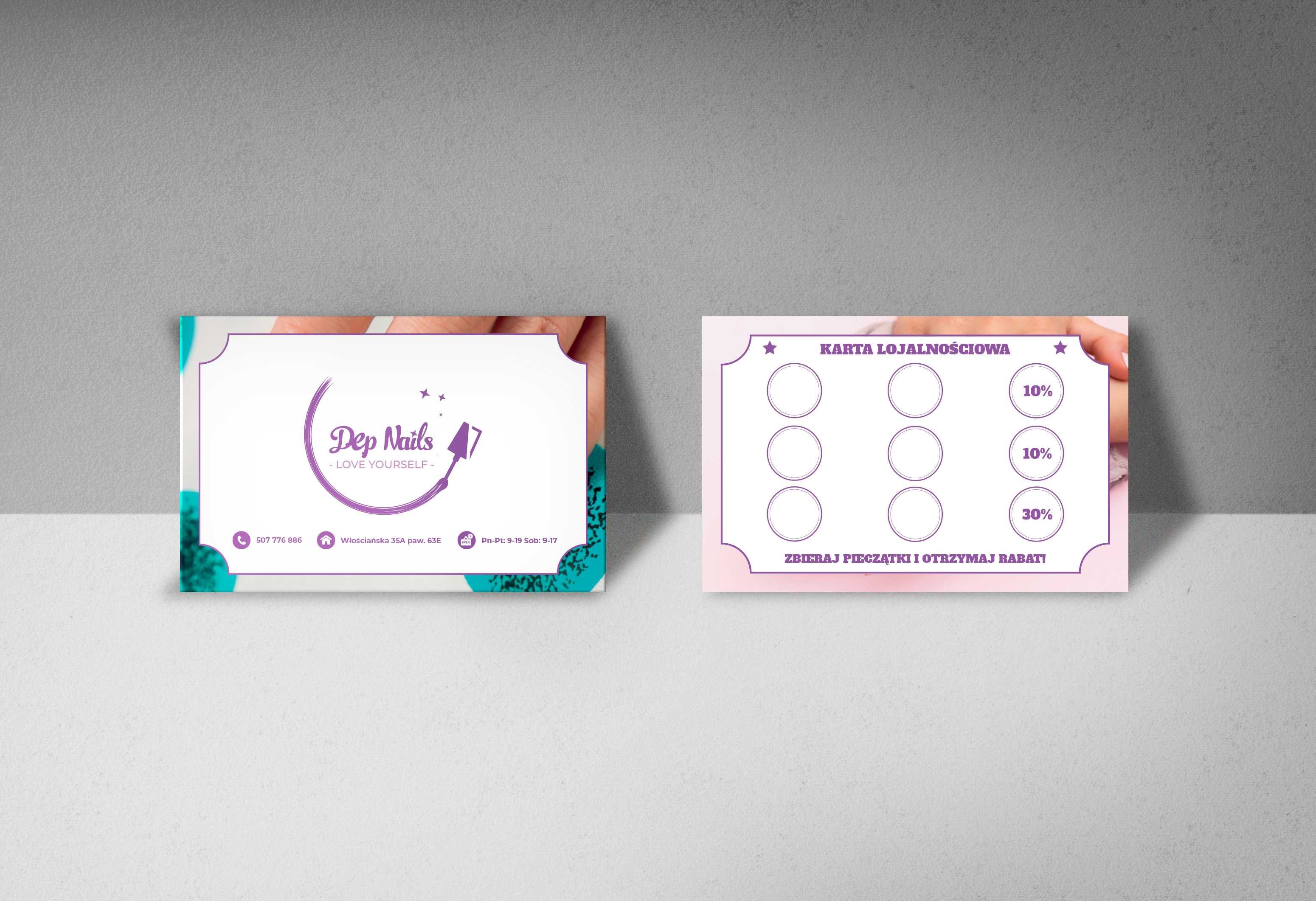 Projekt wizytówki z drukiem – wysyłka gratis!