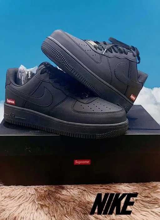 "Buty Nike_Air_Force_1_Low_Supreme_Black Rozmiar.39