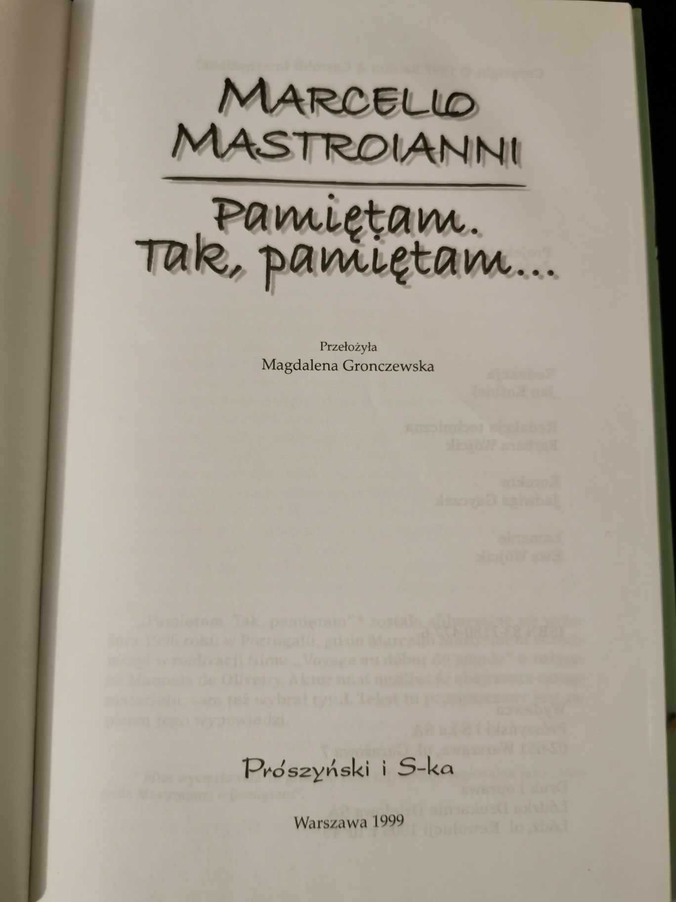 Pamiętam. Tak, pamiętam... - Marcello Mastroianni