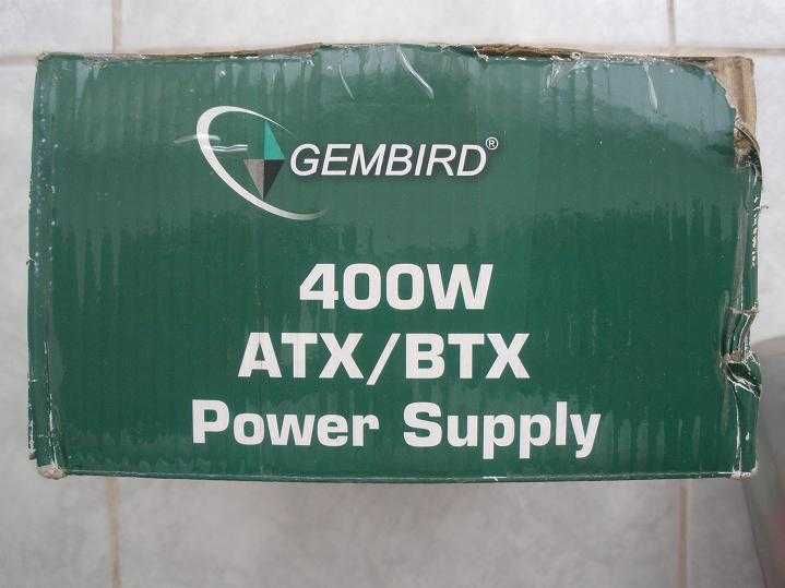 Power Suppply GEMBIRD 400Вт коробка