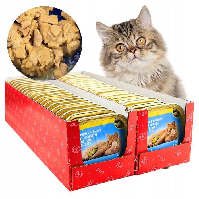 Karma Mokra Dla Kota Coshida, Kurczak Z Indykiem, 80X85G