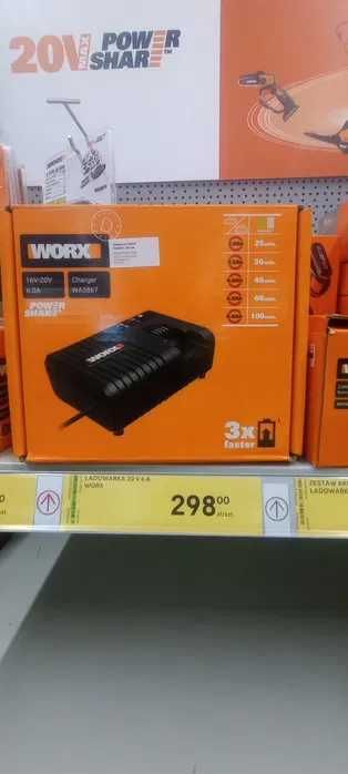 Ładowarka WORX WA3867 20V 6A Power Share Li-Ion 36mc GW