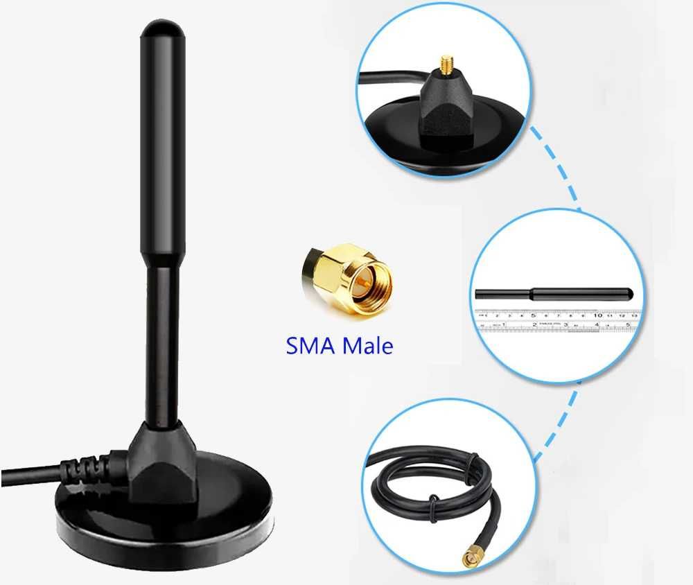 Універсальна 3G/4G/5G антена 35 dBi для модема/роутера SMA, TS9, CRC9