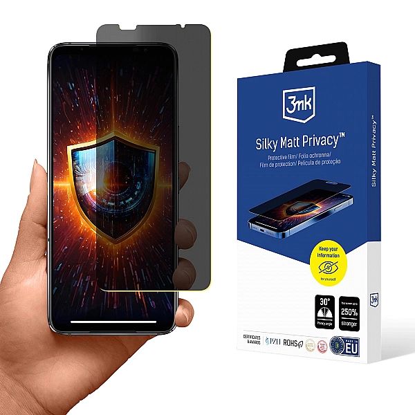 Prywatyzująca folia ochronna 3mk Silky Matt Privacy na Asus ROG Phone