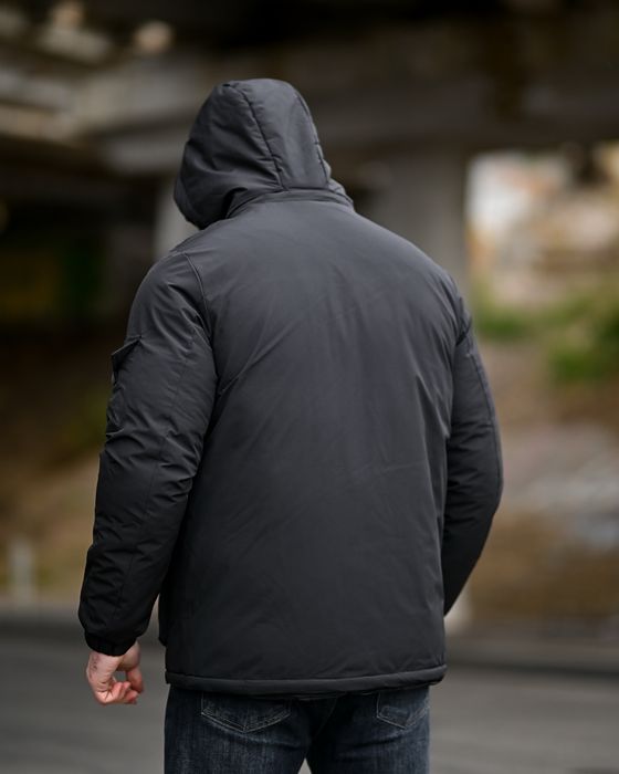 Чоловіча зимова куртка чорна, зимняя куртка мужская черная