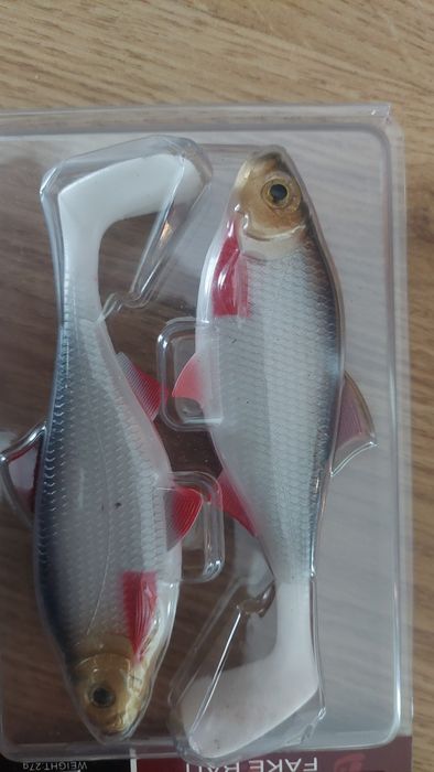 Przyneta Guma 14 cm 2 szt oczy 3D na szczupaka