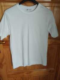 T-shirt Zara S biala damska