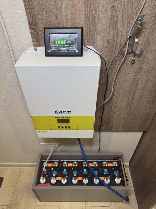 Інвертор EaSun + Акумуляторна збірка Lifepo4 7.2кВт на елементах EVE
