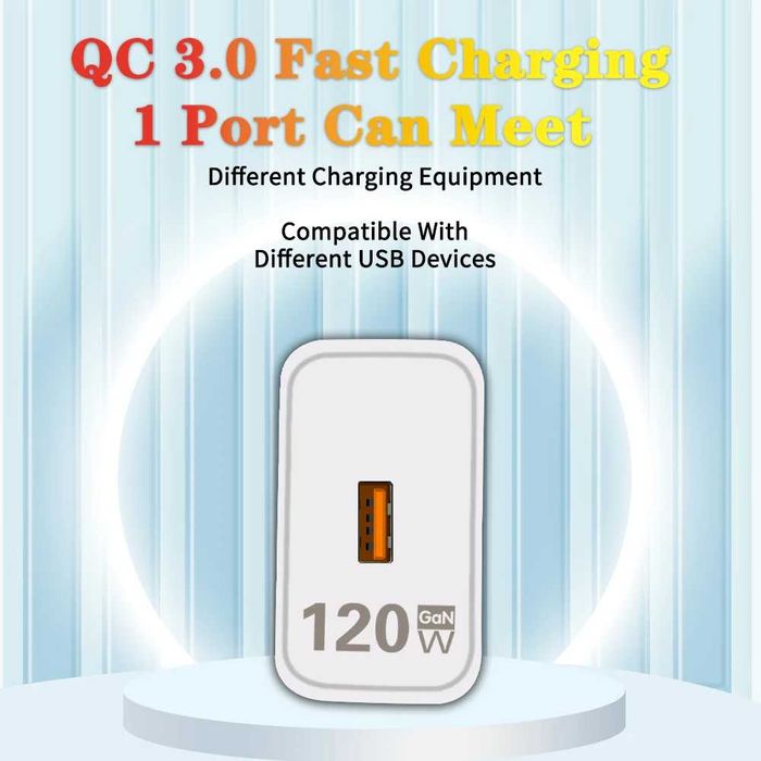 szybka ładowarka do telefonu 120W 3.0 USB C kabel typu C