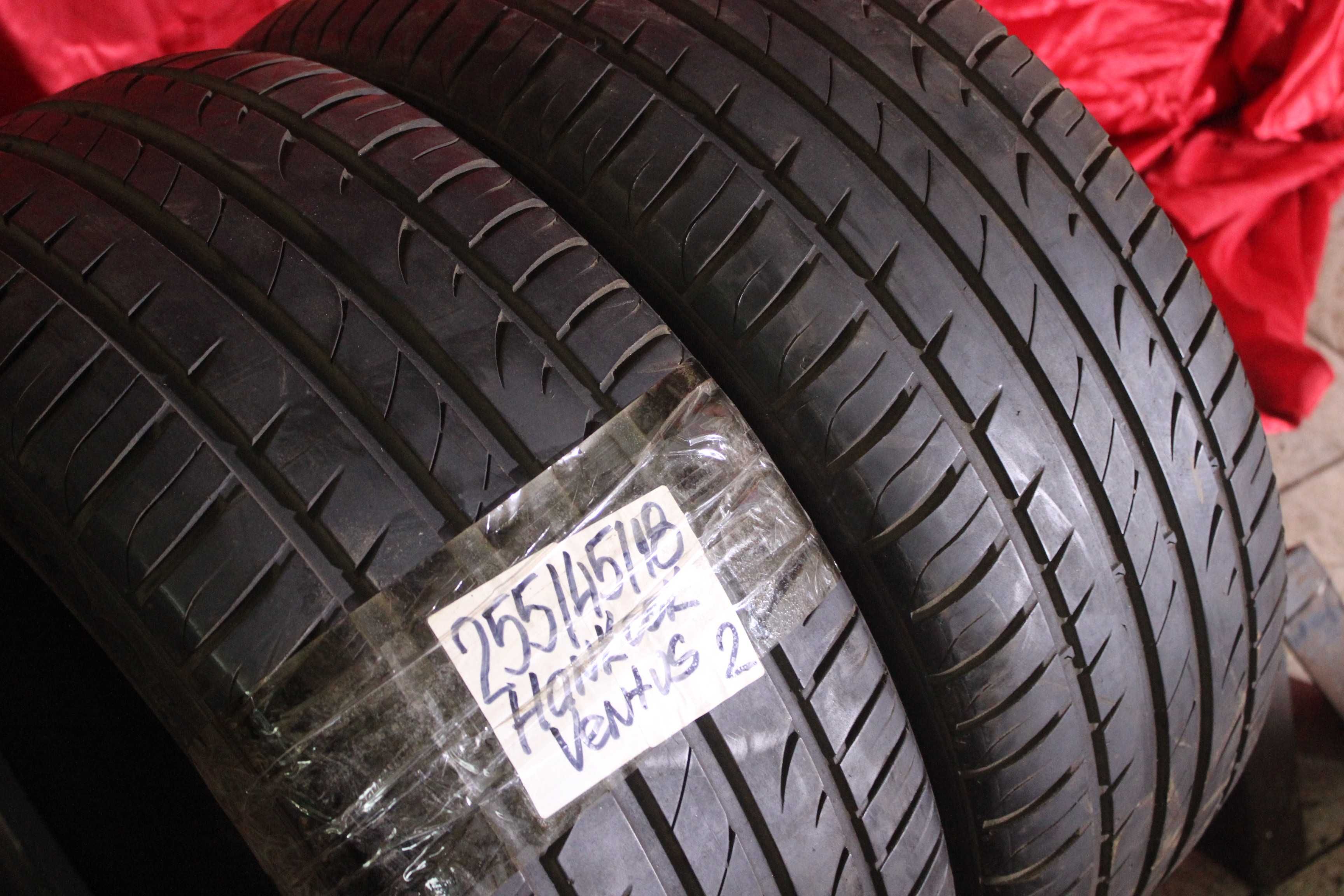 255-45-R18 HANKOOK VENTUS PRIME= пара 2 штуки летней резины Germany