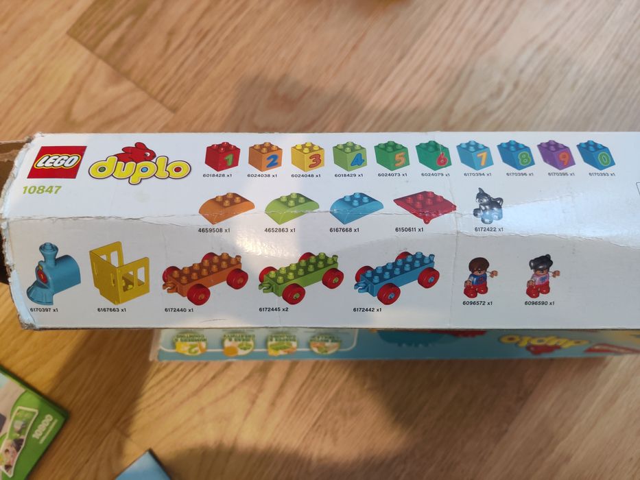 Lego Duplo comboio com números, completo, com caixa