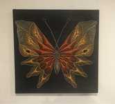Quadro string art- Borboleta