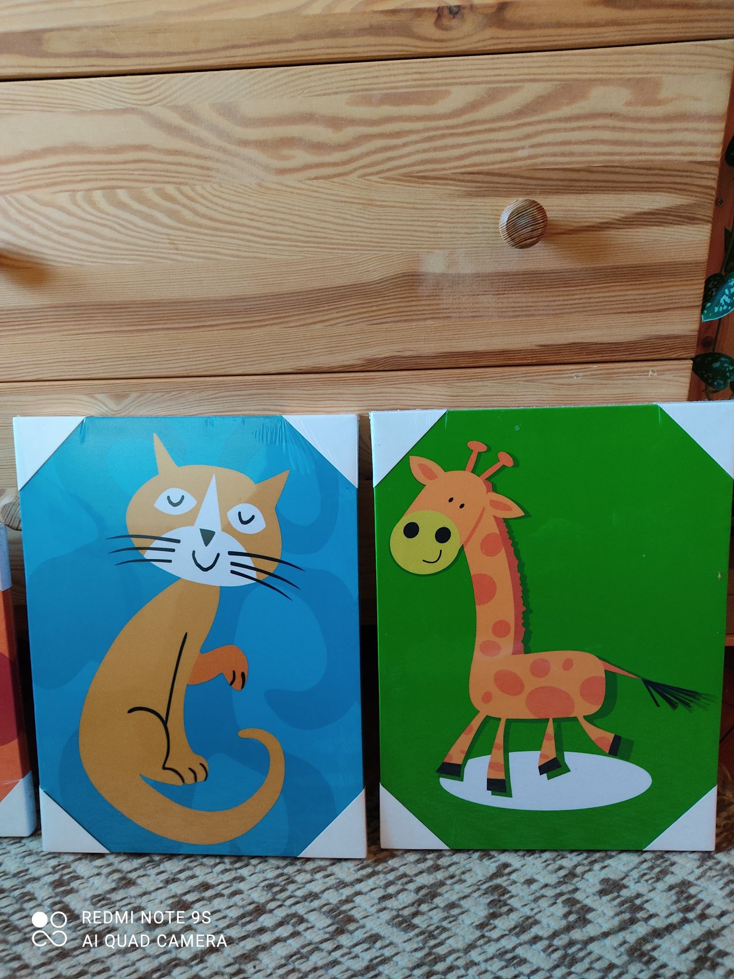 Conjunto de 4 quadros decorativos infantis