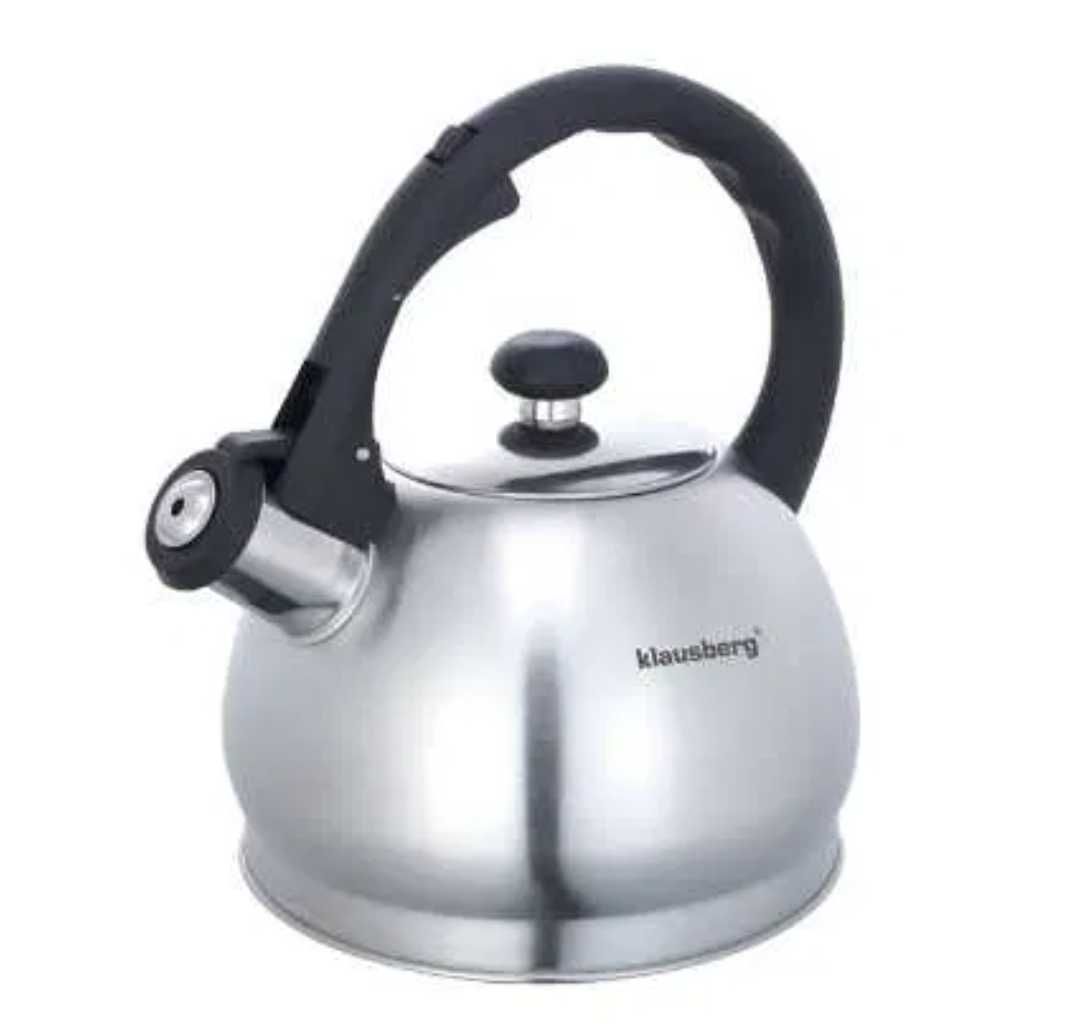 mały lekki CZAJNIK 1,8L stalowy gwizdek indukcja gaz  7042