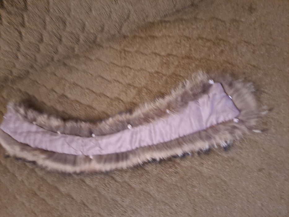 Меховой воротник енот натуральный мех  опушка  хутро комир