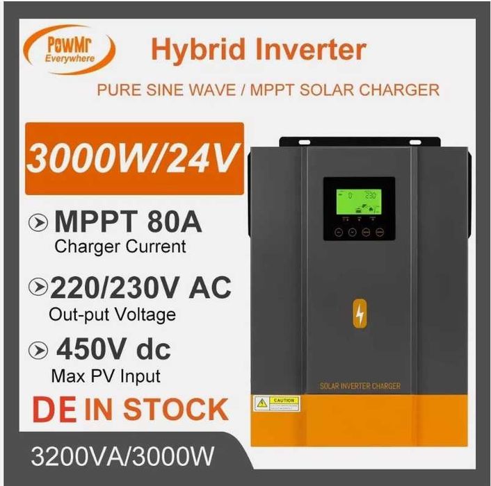 Powmr POW-HVM3.2H-24V-N 3000W 24V модель 2025!