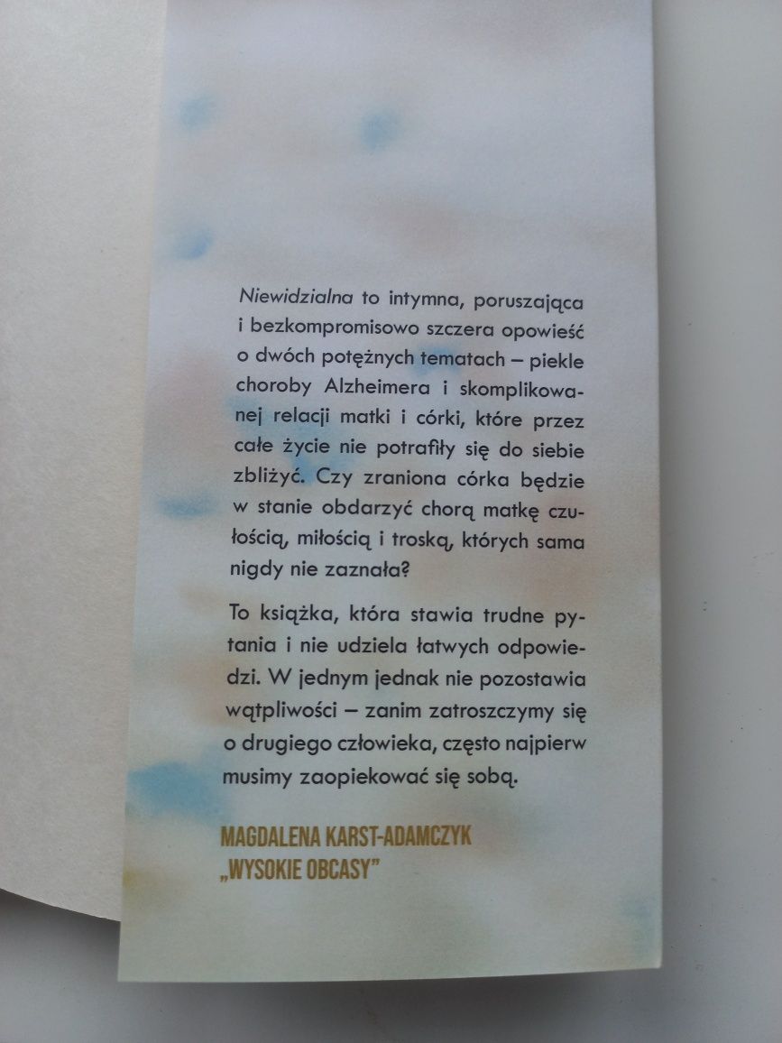 "Niewidzialna" Sabina Obwiosło-Budzyń