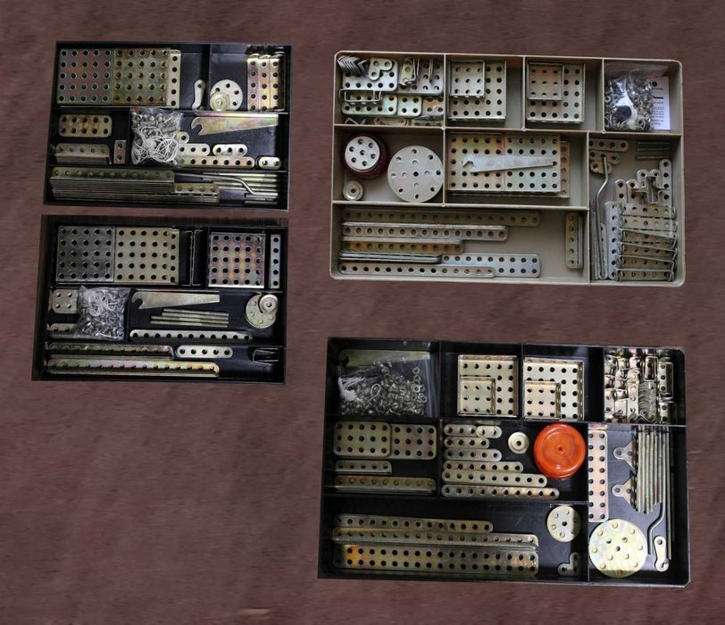 4 коpобки! Залізний КОНСТРУКТОР, металевий, розвиваючі іграшки