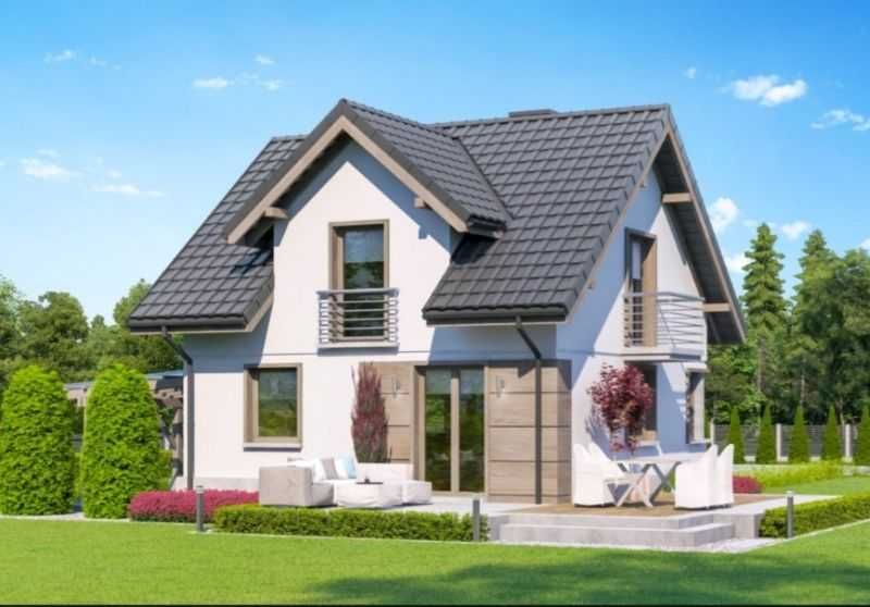 Sprzedam dom w stanie surowym  82 m pow użytk + 20 m wiata garażowa