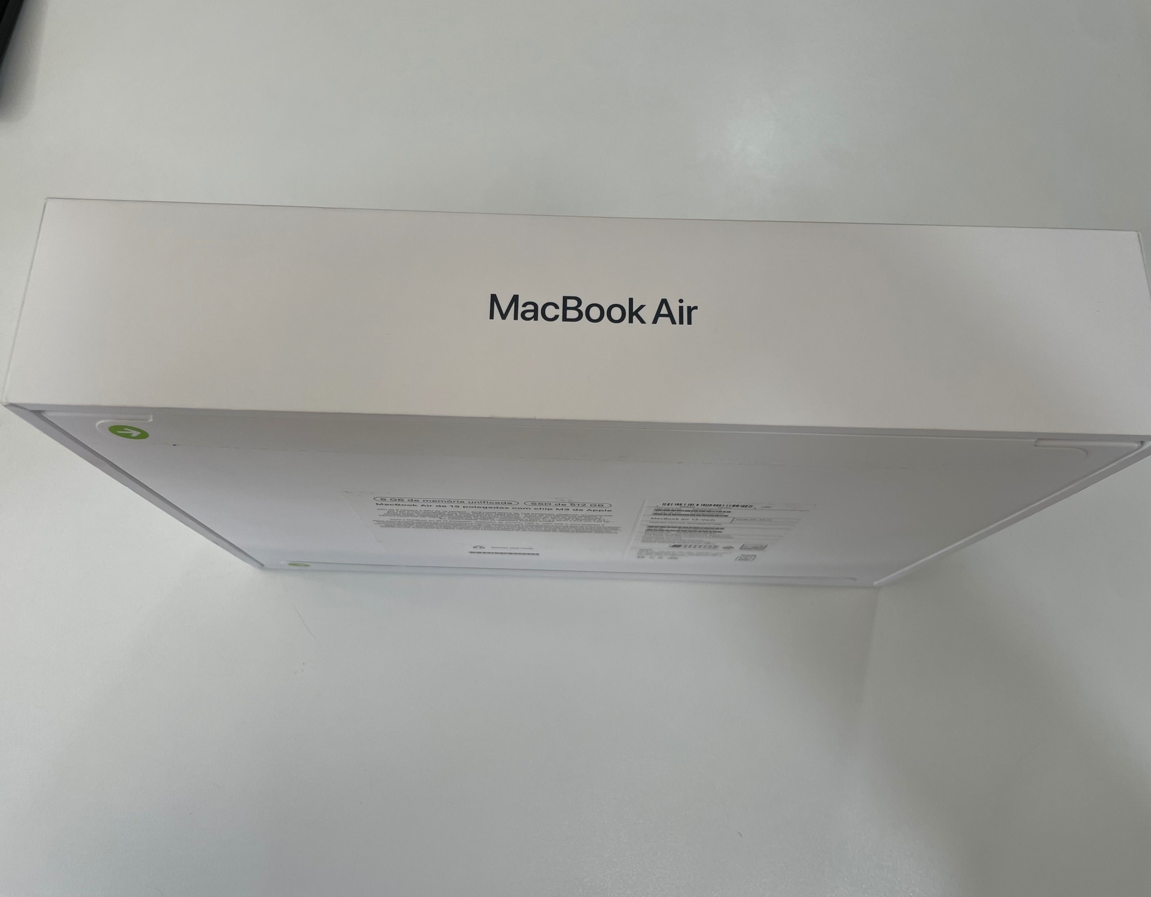 EMBALAGEM SELADA - Apple MacBook Air 13" com chip M3 512GB