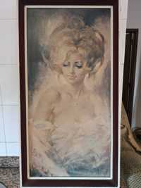 Quadro com imagem feminina