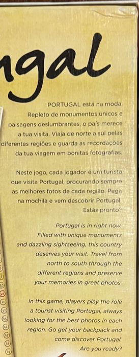 Jogo de tabuleiro “I love Portugal”