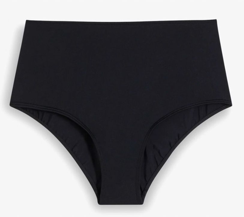 B.P.C figi bikini czarne wysoki stan z regulacją w talii ^48
