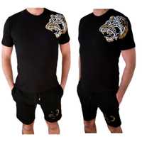Philipp Plein Komplet koszulka + spodenki Tygrys