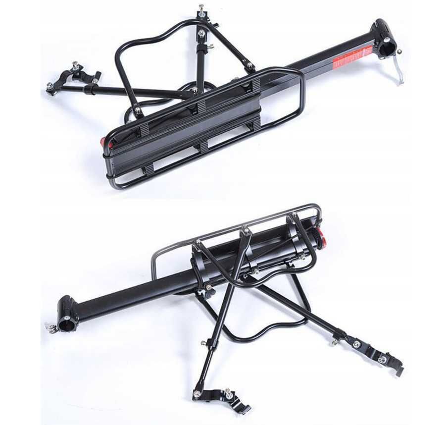 Aluminiowy bagażnik rowerowy + torba sakwy – zestaw uniwersalny