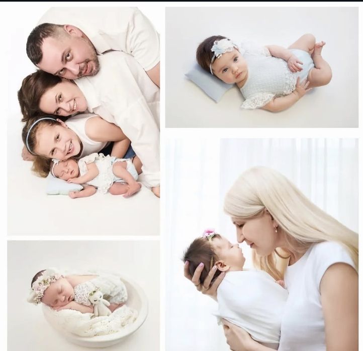 Фотосесія новонароджених, таїнство хрещення,  виписка з пологового