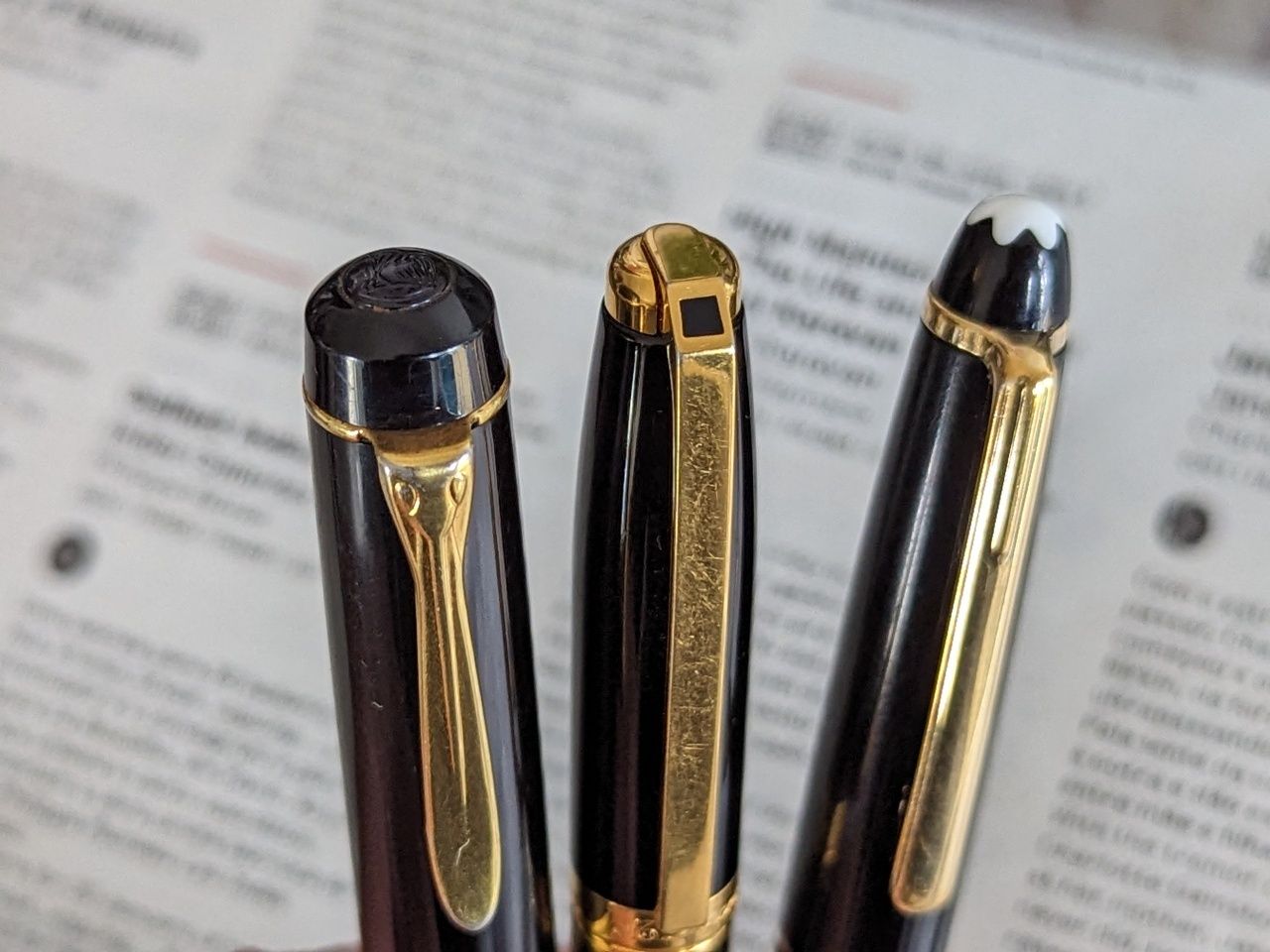 Caneta Montblanc 4810, S.T. Dupont e Pelikan