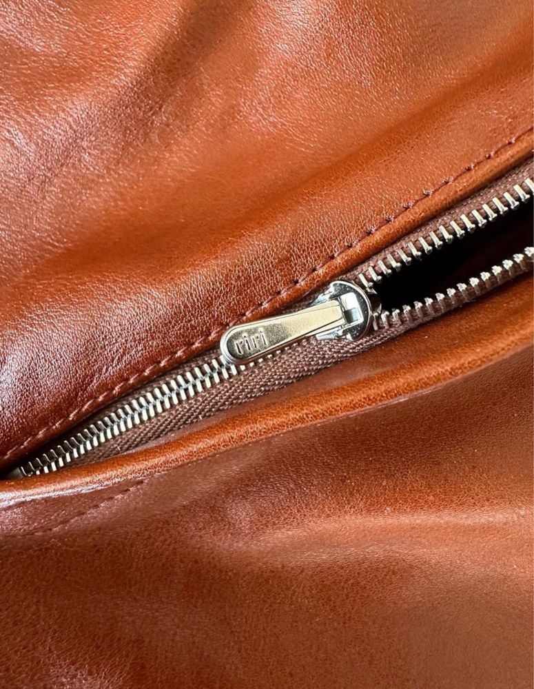 шкіряні штани Our Legacy Fw2022 Cognac Brown Cow Leather Biker Trouser