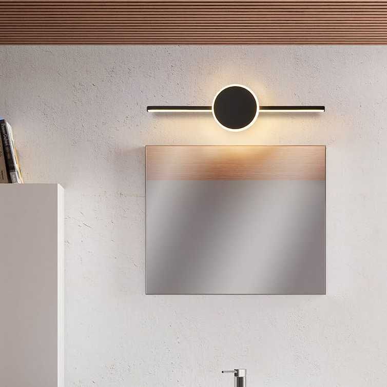 Lampa łazienkowy kinkiet LED nad lustro czarny loft