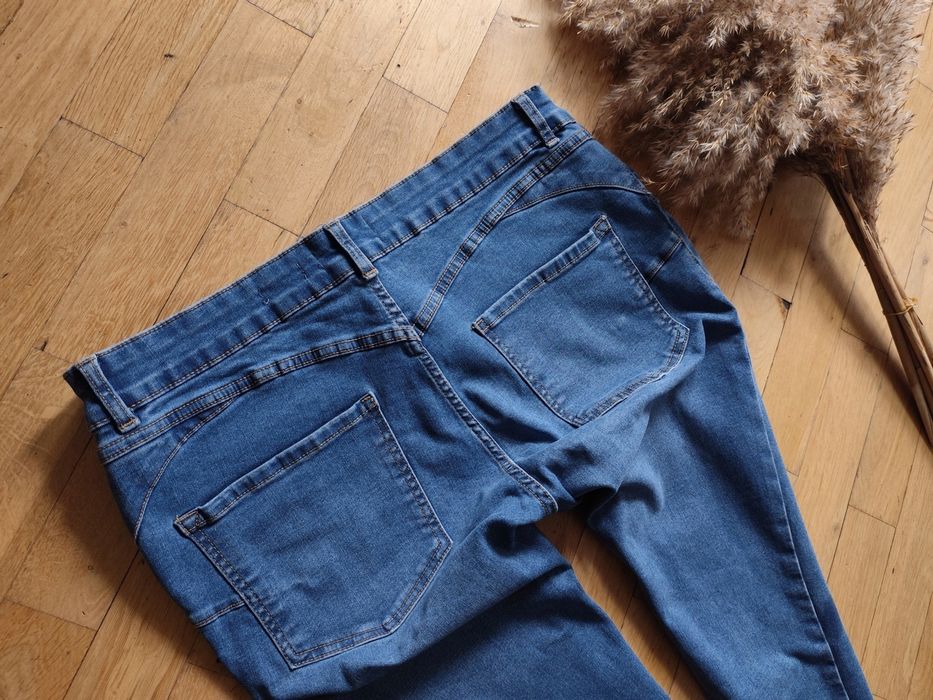 New look jeansy ciążowe rurki 42/44
