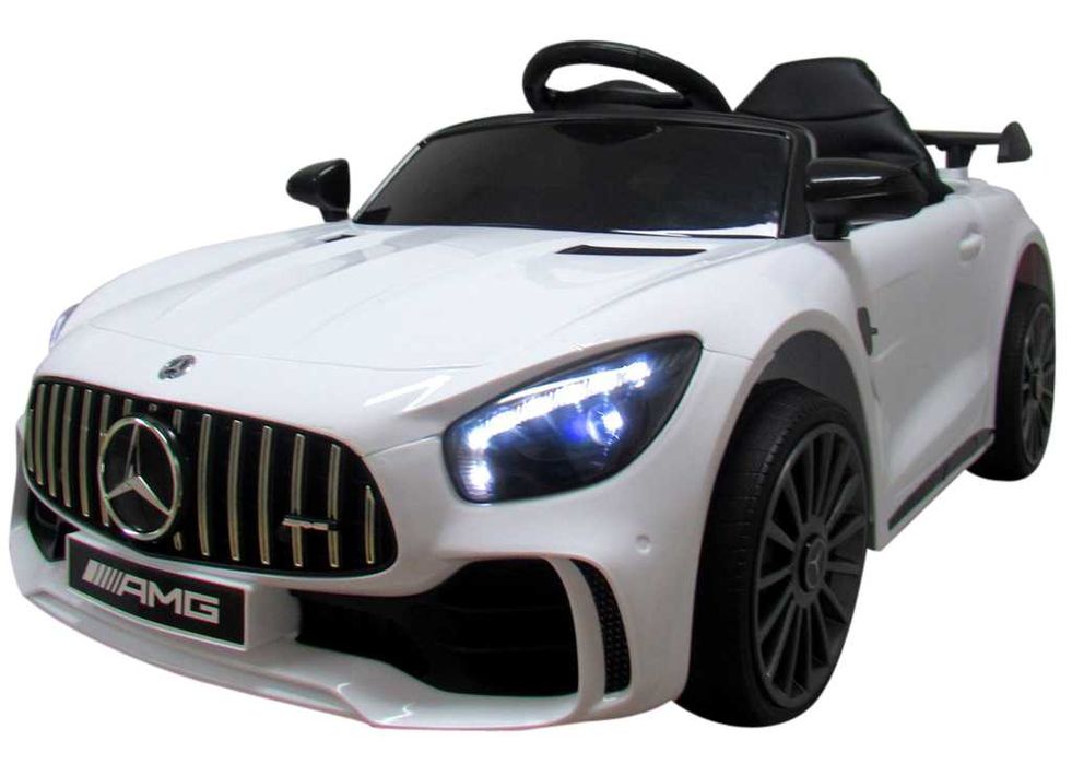Auto na akumulator Autko dla dziecka Mercedes GTR Biały Samochód RATY!