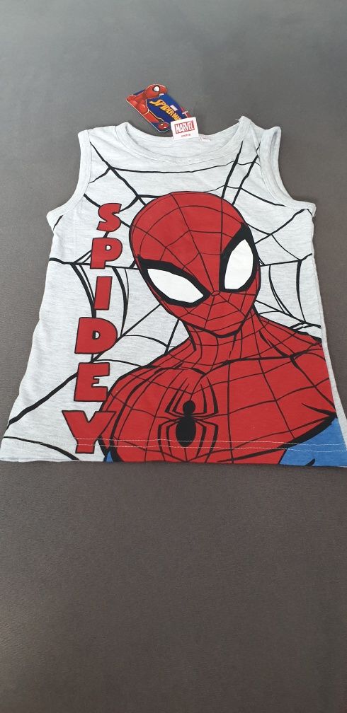 Koszulka na ramiączkach Spiderman Marvel 110cm nowa