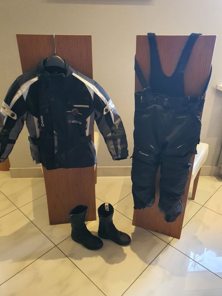 Kombinezon Strój motocyklowy dzieciecy Modeka EL Chango r. 116 + buty