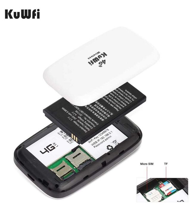 Портативний мобільний 4G-маршрутизатор Wifi KuWFi L100