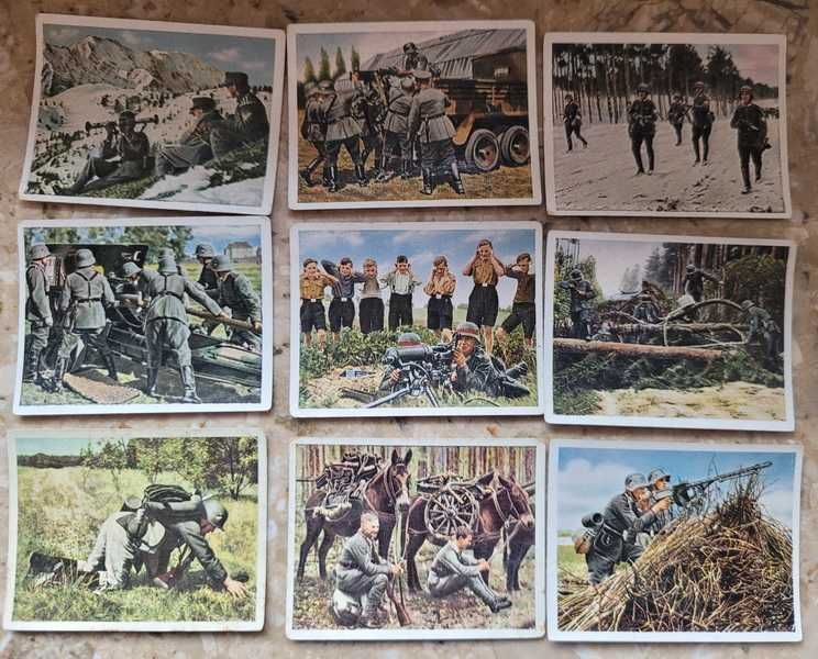 Wklejki z papierosów iii rzesza wehrmacht