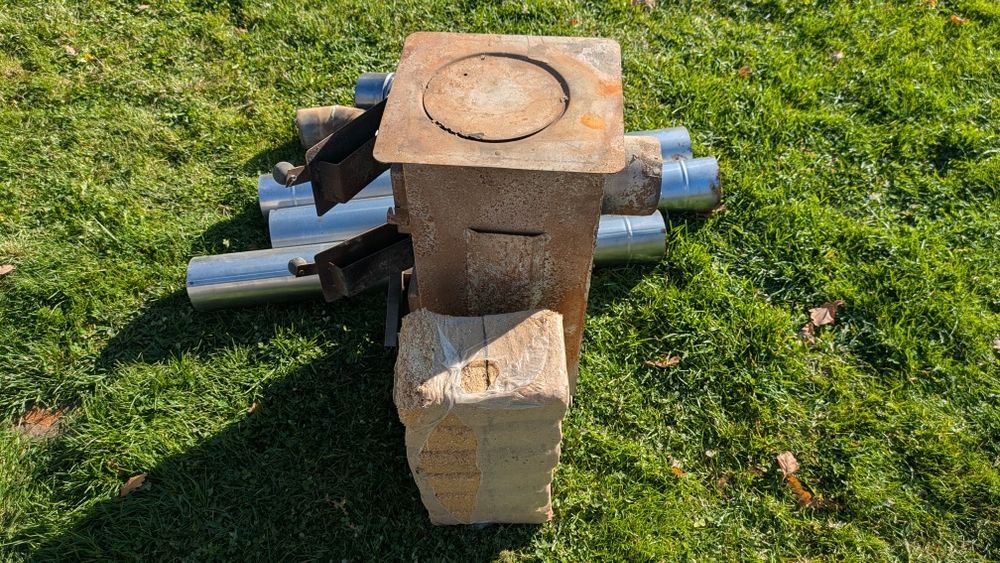 Piec na budowe, koza, szamot