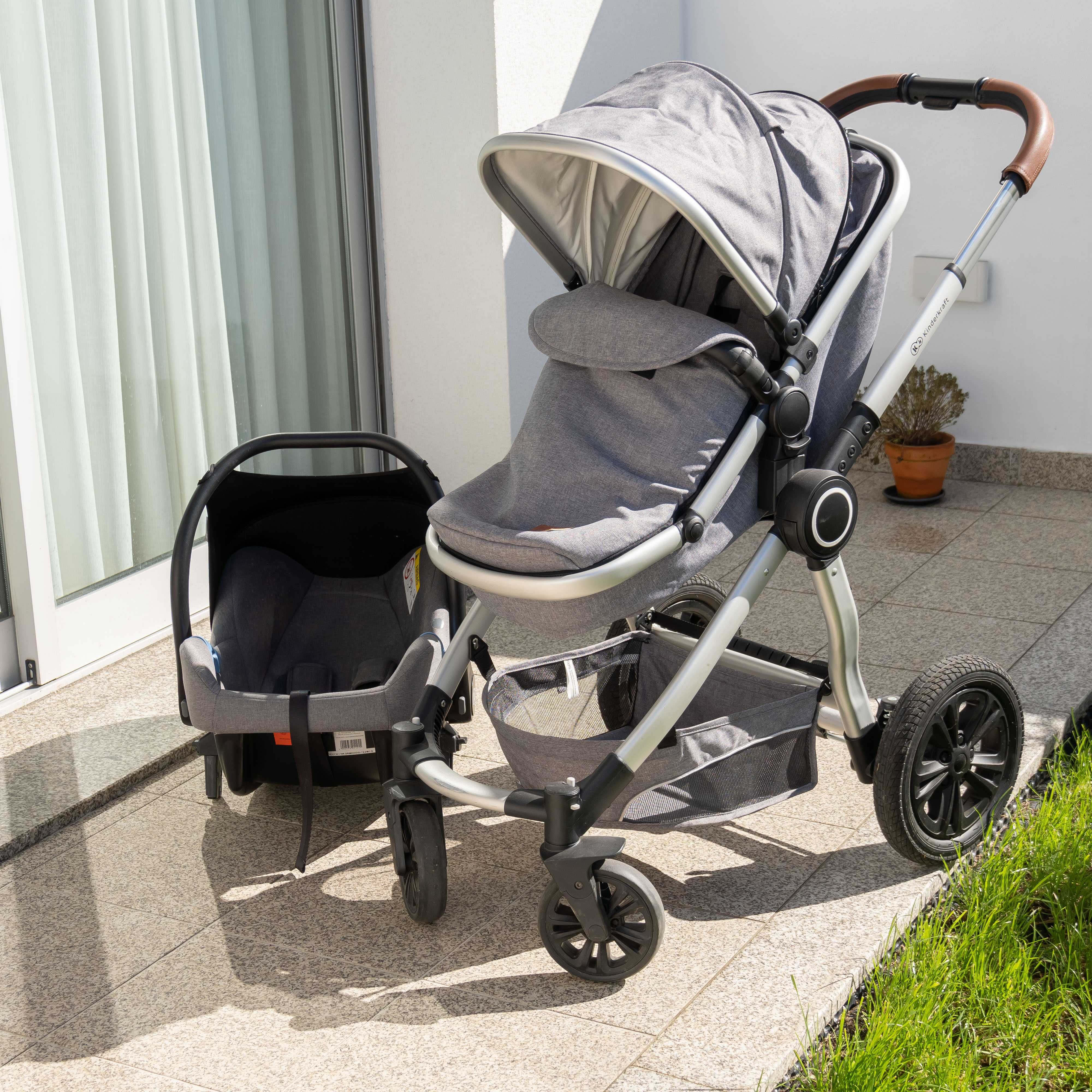 Carrinho de Bebé KINDERKRAFT Veo (3 em 1) - Como Novo - 1 ano de USO