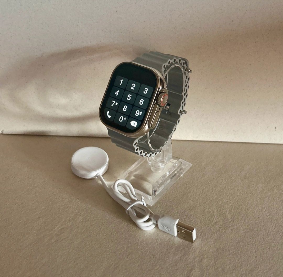 Smartwatch komplet srebrny