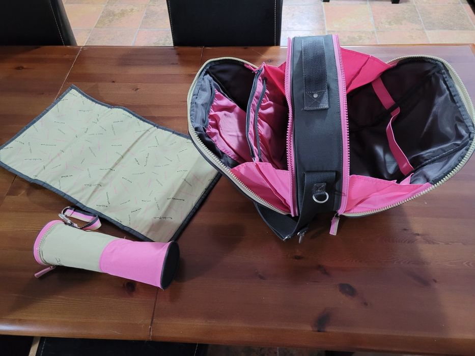 Cadeira criança para carro + mala fraldário + cadeira baloiço