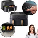 Philips Ovi Dual Airfryer NA352/00 Aplikacja, 2 Kosze, 9L Pojemności
