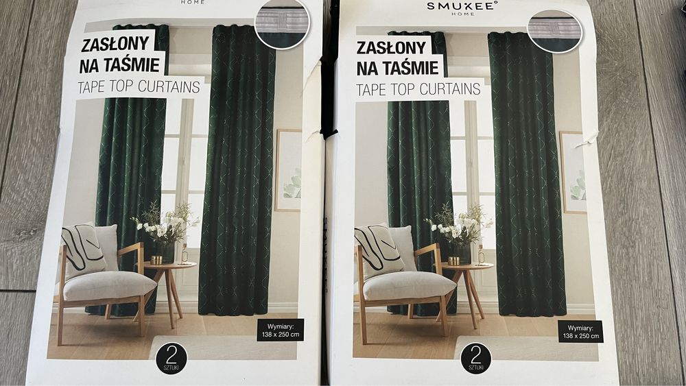 nowe zasłony okienne 140x250